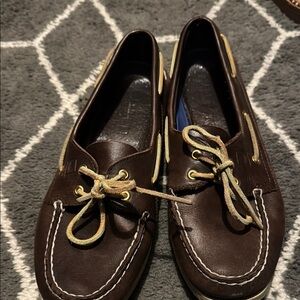 Brown Leather Boat Shoes